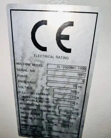 تراش CNC موری سیکی ژاپن محور C دار مدل MORI SEIKI SL 250 BMC/1000